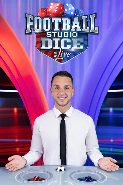 Football Studio Dice — live game show game by Evolution — play at Aurelia